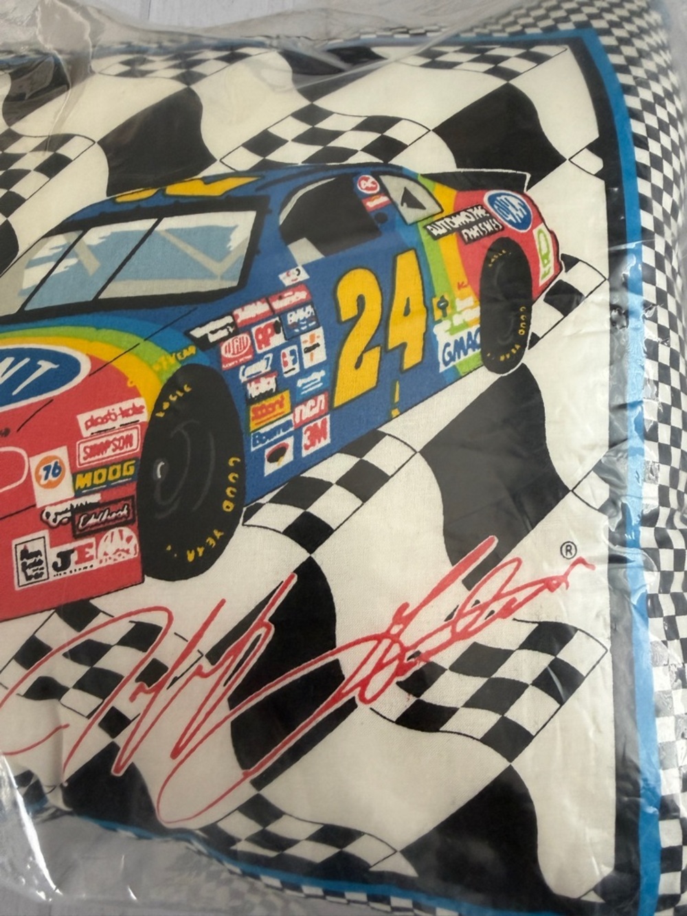 Jeff Gordon #24 NASCAR Dupont Monte Carlo Racing Pillow - New Sealed - Picture 9 of 11